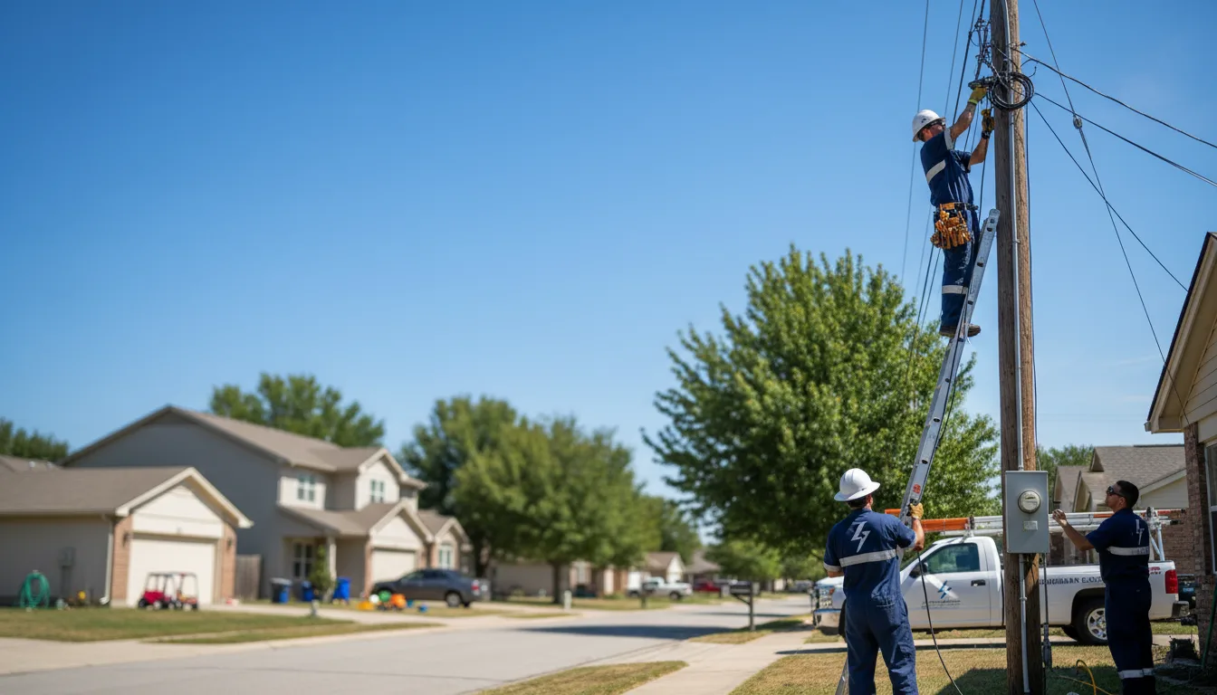 Residential electrician providing installation services in Huntersville, NC